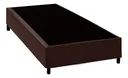 Ver imagem 1 de Cama Box Baby 130x60 Bi-partida Suede/sintético:corino/marrom