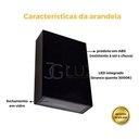 Ver imagem 3 de Arandela Blindada Efeito 2 Fachos Duplo Led 4w 3000k Oferta! - Preto Bco Quente - 110v/220v