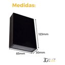 Ver imagem 6 de Arandela Blindada Efeito 2 Fachos Duplo Led 4w 3000k Oferta! - Preto Bco Quente - 110v/220v