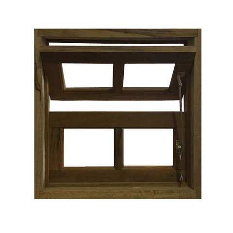 Janela de Madeira Vitro Basculante Reto de Itaúba Batentes de 10 Cm - 0.60 (l) X 0.80 (a)