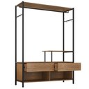 Ver imagem 1 de Guarda Roupa Solteiro Industrial 187x119 Cm 2g Barcelona Demolição Preto Artef