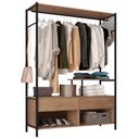Ver imagem 2 de Guarda Roupa Solteiro Industrial 187x119 Cm 2g Barcelona Demolição Preto Artef