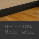 Ver imagem 5 de Rodapé Poliestireno 15cm Liso Preto 2m Rm Decor