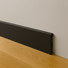 Rodapé Poliestireno 15cm Liso Preto 2m Rm Decor - 2