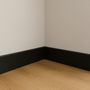 Ver imagem 3 de Rodapé Poliestireno 15cm Liso Preto 2m Rm Decor