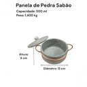 Ver imagem 3 de Panela de Pedra Sabão 500 Ml