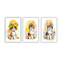 Ver imagem 2 de Kit Quadros Decorativos Infantil Animais Abstrato Kit129