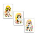 Ver imagem 3 de Kit Quadros Decorativos Infantil Animais Abstrato Kit129