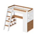 Ver imagem 2 de Cama Infantil Multifuncional Glass 6 Gavetas Branco/Freijó - Pnr Móveis
