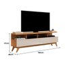 Rack para Tv até 65 Polegadas Vivare 1.6 Wood Nature/off White - Jlar Móveis - 3