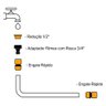 Kit Engate Rápido Simples 1/2'' Wap Gkers01 - 7