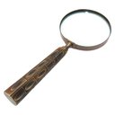Ver imagem 1 de Lupa de Aumento de Metal Bronze com o Cabo de Resina Marrom