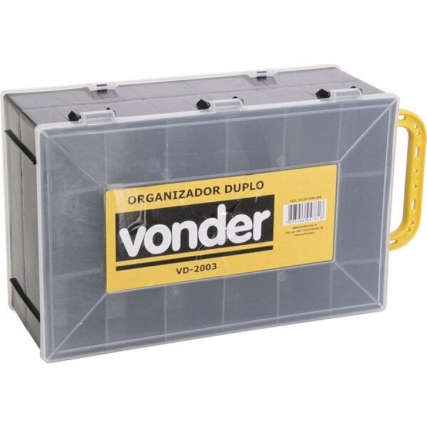 Organizador plástico duplo VD 2003 Vonder - 1