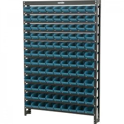 Estante metálica com gavetas modelo prático 108/3 cor azul Vonder - 3