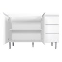 Ver imagem 3 de Balcão P/pia Andreia S/tampo 120cm 2 Portas 3 Gvtas