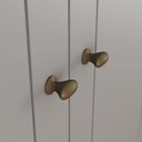Ver imagem 6 de Guarda Roupa Casal 6 Portas 4 Gavetas com Pés Americano Henn