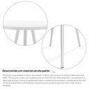 Ver imagem 3 de Conjunto de Mesa Lateral Dupla Lévis Redonda Sala Branco/Branco