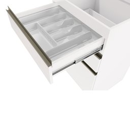 Balcão 60CM Kappesberg 3 Gavetas G743-BR Branco SE - 3 Balcão 60CM Kappesberg 3 Gavetas G743-BR Branco SE - 3