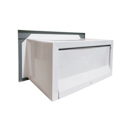 Caixa de Correio Correspondência Pequena 15x19 Frente em Inox - 2