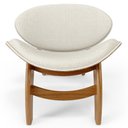 Ver imagem 3 de Kit 4 Poltronas Decorativa Orgânica Sala Living Kadosh L02 Linho Champagne - Lyam Decor