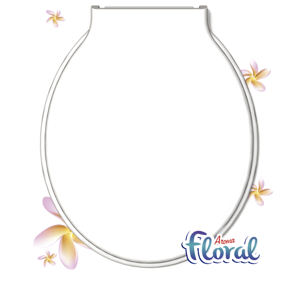 Assento Tampa para Vaso Sanitário Oval Especial Bellart Perfumado Floral Branco Durín - 2