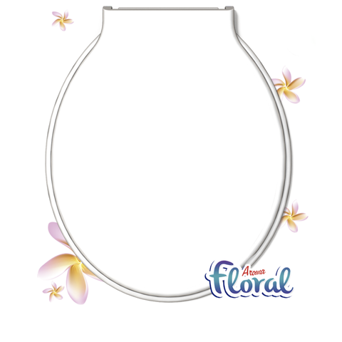 Assento Tampa para Vaso Sanitário Oval Especial Bellart Perfumado Floral Branco Durín