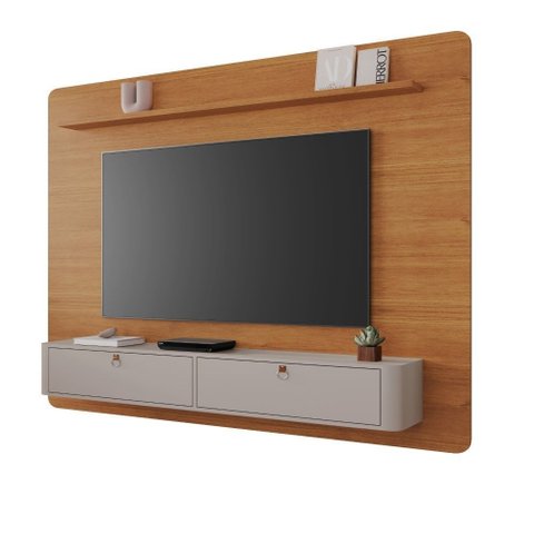 Painel Arcos para Tv até 65" e 2 Portas Básculas Jcm:cinamomo/off