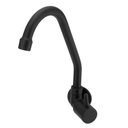 Ver imagem 1 de Torneira Cozinha Parede Preto Metal Bica Movel Black 1/4 V.