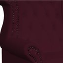 Ver imagem 6 de Poltrona Decorativa Berlim Corino Vinho - Dominic Decor