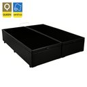 Ver imagem 2 de Cama Box Baú Queen Bipartido Sintético Preto Emth 158x198x40
