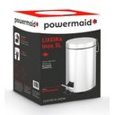 Ver imagem 7 de Lixeira de Banheiro e Cozinha Inox com Pedal e Cesto Removível 5l - Powemaid