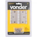 Ver imagem 2 de Dobradiça 3" com anel de rolamento niquelada com 3 peças Vonder