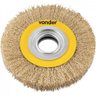 Escova circular 6" x 1" com bucha de redução Vonder - 1