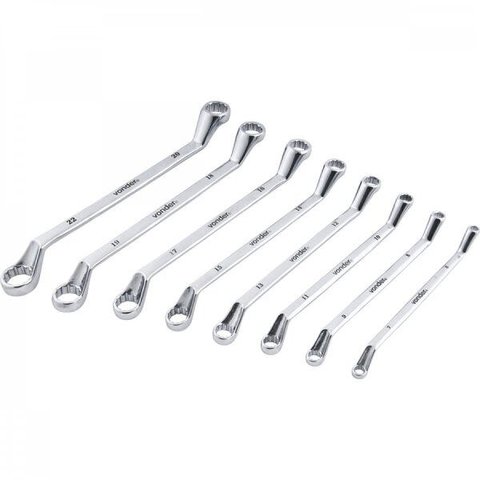 Jogo de chaves estrela 6 mm a 22 mm cromadas com 8 peças Vonder
