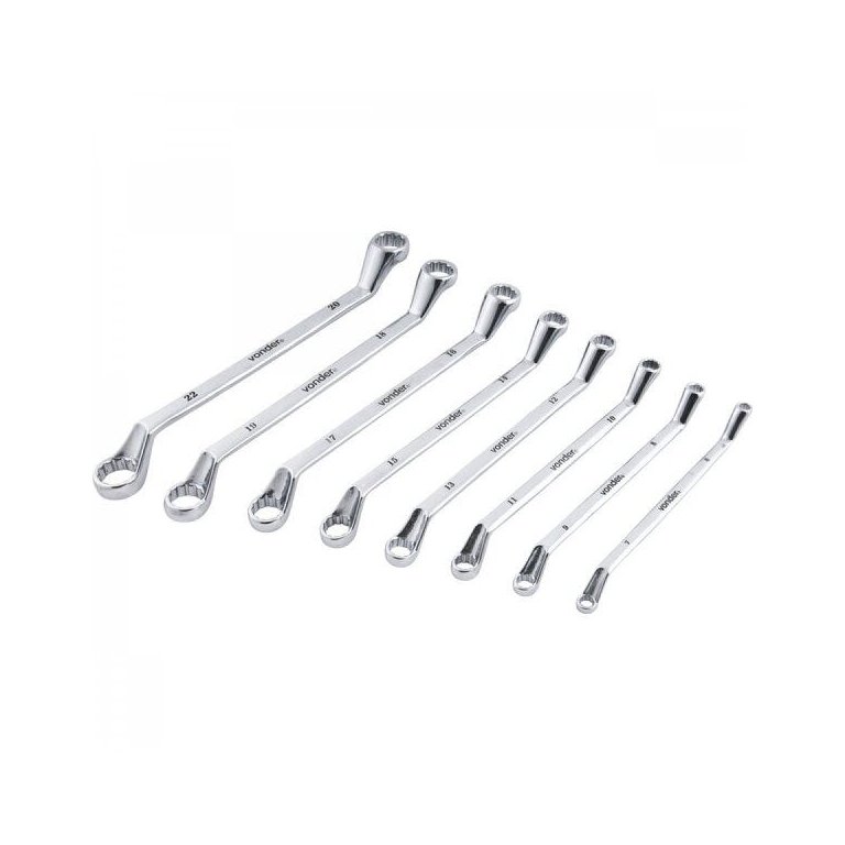 Jogo de chaves estrela 6 mm a 22 mm cromadas com 8 peças Vonder