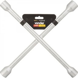Chave de roda tipo cruz 17 mm x 19 mm x 21 mm 23 mm Vonder - 2
