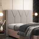 Ver imagem 2 de Cabeceira Cama Box Casal Queen 160cm Aura Linho W01 Bege - Mpozenato