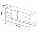 Ver imagem 4 de Rack 150cm Luna - Nero