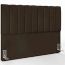 Ver imagem 1 de Cabeceira Cama Box King Dubai 1,95cm - Suede Marrom
