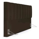 Ver imagem 3 de Cabeceira Cama Box King Dubai 1,95cm - Suede Marrom