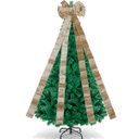 Ver imagem 3 de Laço Decorativo Bege Enfeite Ponteira Árvore Natal de 140cm