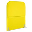 Ver imagem 1 de Cabeceira Solteiro 90 Cm com Frame Alana Suede Amarelo Artte