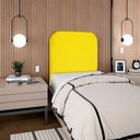 Ver imagem 5 de Cabeceira Solteiro 90 Cm com Frame Alana Suede Amarelo Artte