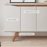 Buffet Aparador 4 Portas Olive 1,35m Natural e - 4