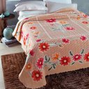 Ver imagem 1 de Colcha Casal Merida Floral Jolitex