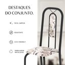 Ver imagem 6 de Conjunto de Mesa Sala de Jantar com 4 Cadeiras Lívia Preto