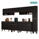 Ver imagem 3 de Armário de Cozinha Completa Atlanta Line Carraro Preto Touch