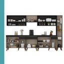 Ver imagem 6 de Armário de Cozinha Completa Atlanta Line Carraro Preto Touch
