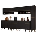 Ver imagem 2 de Armário de Cozinha Completa Atlanta Line Carraro Preto Touch