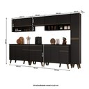 Ver imagem 5 de Armário de Cozinha Completa Atlanta Line Carraro Preto Touch